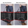 thumbnail image 4 of Catering Bag with Removable Hard Bottom, XXX-Large Insulated Food/Pizza Delivery Bag for Delivery Drivers, Cooler/Hot Bags, Insulated Grocery Food Warmer Container Supplies (2Pk, Black + Red), 4 of 5