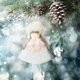 thumbnail image 5 of Adornos navideños, adornos navideños, regalos navideños, adornos navideños, falda de hilo, astas con colgante, lindo vestido de árbol de Navidad para niña, accesorios, colgantes de ángel, 5 of 7