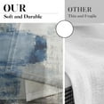 thumbnail image 3 of Farmhouse Kitchen Curtains Blue and Grey Abstract Window Curtains Short Tier Curtains Over Sink, Modern Art Painting Decor Rod Pocket Window Drapes Set of 2 (26x36 Inch), 3 of 6