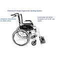 thumbnail image 2 of Silla de ruedas ergonómica Karman Ergo Flight con ejes de liberación rápida, asiento de 16 pulgadas y estructura color plata perla., 2 of 5