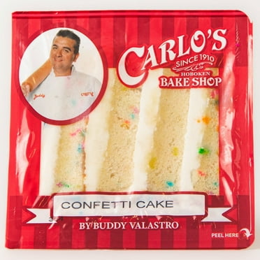 Carlo's Bakery Confetti Cake Slice, 6.25 oz., 1 Count, Refrigerated