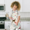 thumbnail image 4 of Multicolor Christmas Deer Pattern Kids Aprons for Girls and Boys,Adjustable Neck Strap Toddler Aprons for Kids Cooking Baking, 4 of 7