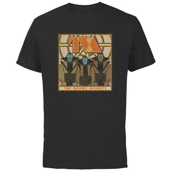 Marvel Loki Time Variance Authority Time-Keepers Mosaic - Short Sleeve Cotton T-Shirt for Adults - Customized-Black
