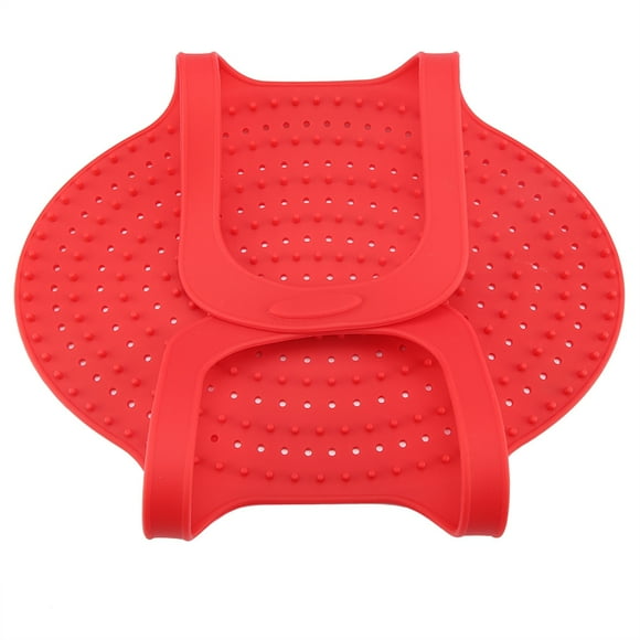 Turkey Lifter, Reusable Silicone Turkey Lifter Heat Resistant Non Stick Poultry Cooking Mat Baking Pan for Roasting Ham Chicken Prime Rib Kitchen Gadget(Red)