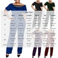 thumbnail image 4 of Ihhxva Women's 2 Piece Outfits off Shoulder Jumpsuit Set Summer Fit Sparkle Wide Leg Glittery Sequin Evening Party Stretchy Flowy Casual S-3XL, 4 of 9