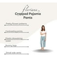thumbnail image 2 of Floriana Women's Capri Length Lounge Pants Drawstring Fashion Print Pajama Pants, 2 of 5