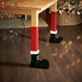thumbnail image 2 of Spencer 4PCS Christmas Chair Leg Cover Table Leg Covers Furniture Socks Santa Claus Elf Feet Shoes Legs Decoration for Christmas Party, Family Dinner, 2 of 7