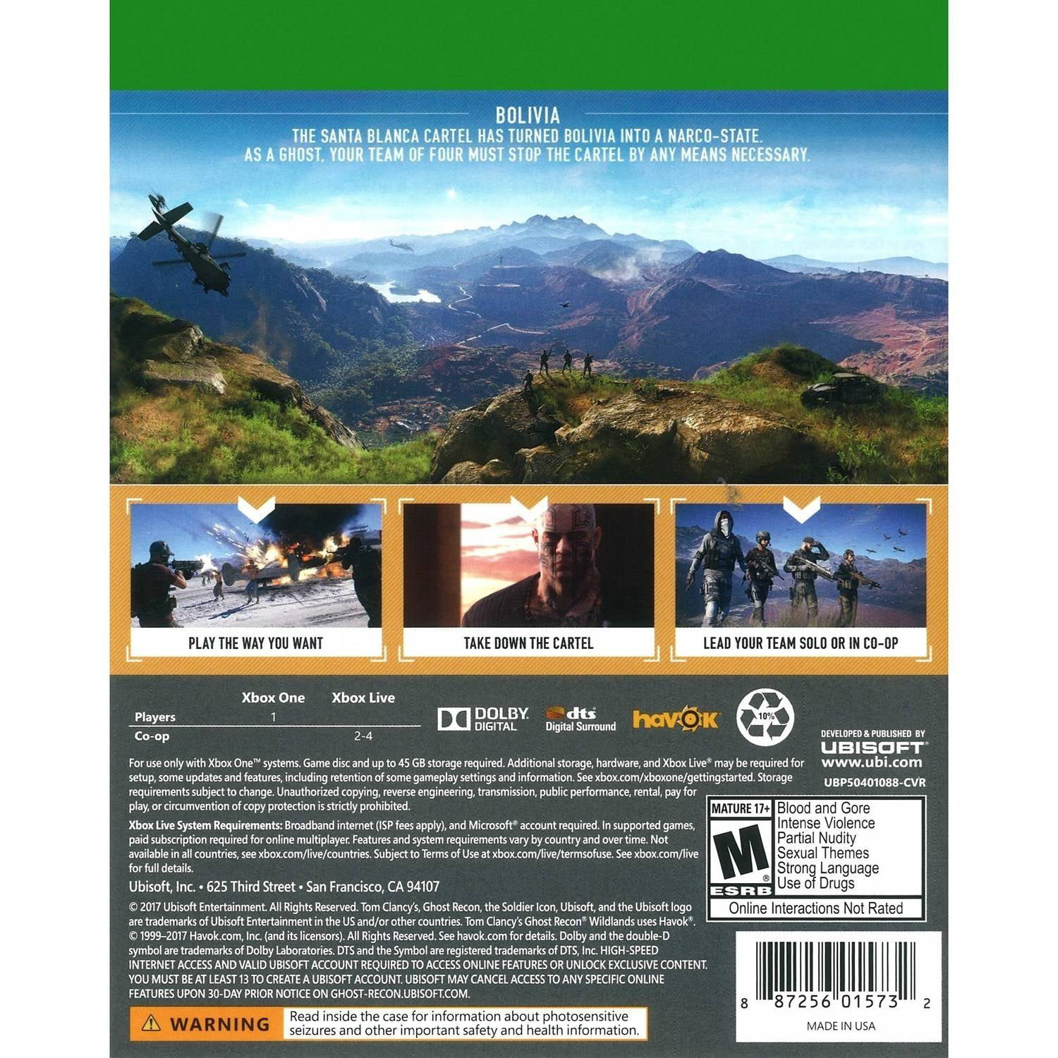 Gelukkig Shilling voorzetsel Tom Clancy's Ghost Recon: Wildlands - Xbox One - Walmart.com