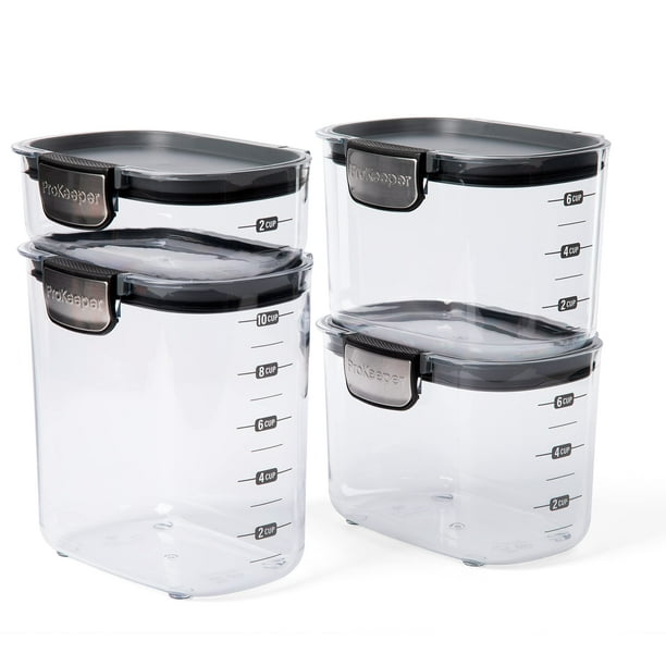 Set de recipientes de almacenamiento de alimentos para despensa Progressive ProKeeper+