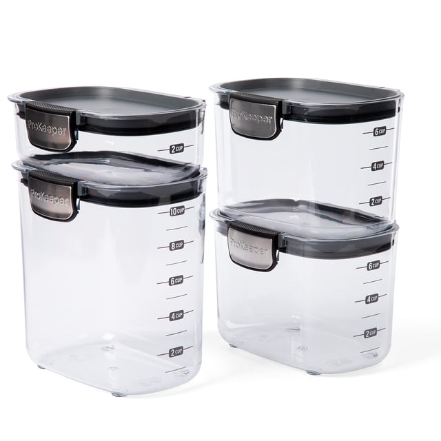 Set de recipientes de almacenamiento de alimentos para despensa Progressive ProKeeper+