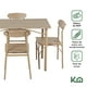thumbnail image 2 of Juego De Comedor 4 Sillas Mesa Estructura Metalica y Tablero MDF Kingshouse beige G, 2 of 7