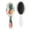 White-724, variant on Pastoral Style Hair Brush with Floral and Tribal Patterns, Vintage Bohemian Soft Paddle Brush for Wet & Dry Hair