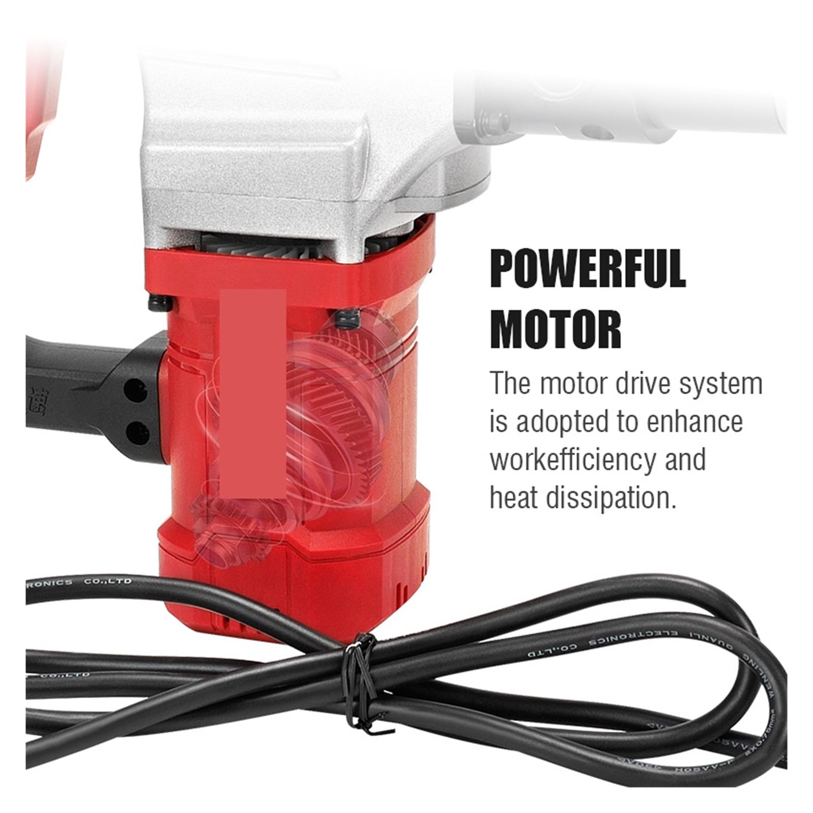 KM-300 In-line Electric Power Cable Crimping Tool, 10-300mm² Copper/Aluminum Terminal Crimping 2200W Power