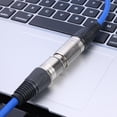thumbnail image 4 of Cable XLR de 3 pines macho a hembra de 1 m Cable de cable de micrófono blindado (azul) Ehuebsd  Para estrenar, 4 of 7