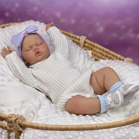 Muñeca Reborn GUESSBELLY 50 cm Piel 3D con Venas Visibles