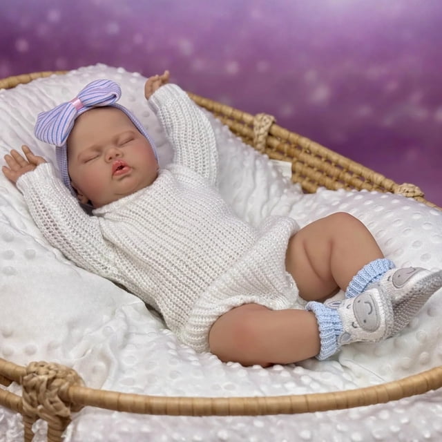 Muñeca Reborn GUESSBELLY 50 cm Piel 3D con Venas Visibles