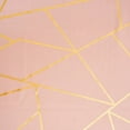 thumbnail image 6 of BalsaCircle 90" x 156" Dusty Rose Gold Metallic Geometric Design Polyester Rectangle Tablecloth, 6 of 8