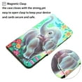 thumbnail image 4 of Allytech Wallet Case for iPhone 14 Cute Animals Love Butterfly Pattern, Purse Case with Card Slots Holders Kickstand Function Handstrap Lanyard Women Girls Case for iPhone 14,E, 4 of 6