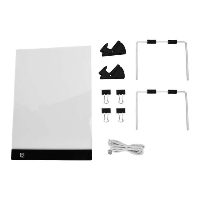 Mesa de copia LED, luz suave, tablero de luz LED de atenuación conveniente, mesa de copia de pintura de diamantes de imitación para caligrafía artesanal DIY