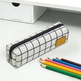 thumbnail image 7 of Virelaxpo Minimalist Canvas Pencil Case Large Capacity Stationery Organizer for Office Daily Use, 7 of 7