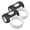Beige black, variant on Gieenan 2pcs Drumstick Practice Grips Antislip Silicone Rings Ergonomatic Control Clip