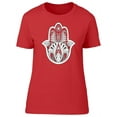 thumbnail image 1 of Hamsa Hand Drawn Symbol Prayer T-Shirt Women -Image by Shutterstock, Female XX-Large, 1 of 2