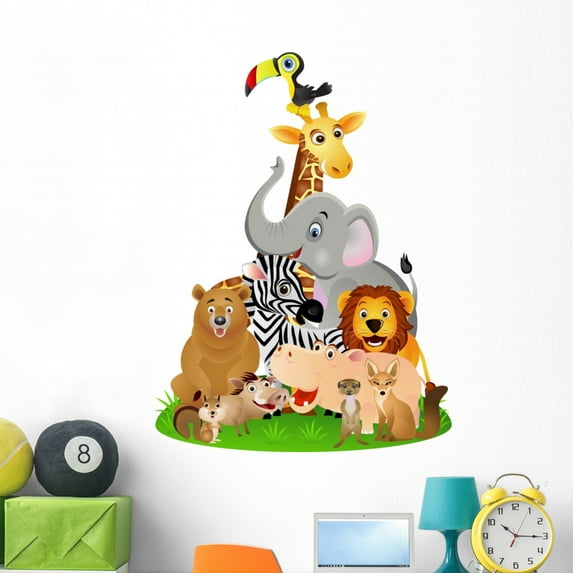 Animal Wall Decal by Wallmonkeys Peel and Stick Graphic (48 in H x 36 in W) WM298837