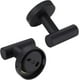 thumbnail image 2 of Paquete de 2 ganchos para toallas de baño, ganchos metálicos atornillables para abrigos, color negro mate (negro), 2 of 5
