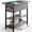 Grey, variant on Yoobure End Table with Charging Station, Flip Top Side Table with USB Ports and Outlets, Sofa Couch Table Bedside Table for Living Room Bedroom, Narrow Nightstand with Storage Shelves for Small Space
