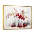 thumbnail image 2 of Designart "Simple Cherry" Fruits Floater Framed Wall Art Living Room, 2 of 7