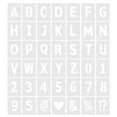 thumbnail image 1 of Unique Bargains 3 Inch Letter Number Stencils 3.2' Width Reusable Alphabet Numbers Symbol Templates Set, White 42 Pack, 1 of 6