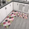 thumbnail image 2 of Pioneer Flower Floral Print Pattern Kitchen Rugs Sets Of 2, Anti Fatigue Non Slip Washable Floor Mats for Kitchen Sink Laundry, 17X30 Inch + 17X47 Inch, 2 of 6