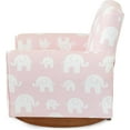 thumbnail image 4 of Kid Rocking Chair for Toddlers, Child Chair for Little Kids, Upholstered Toddler Armchair for Children,  and Cute Little Kid Chairs (Rockers, Pink Elephants Print), 4 of 7