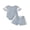 Blue, variant on BemeyourBBs Newborn Baby Boys Summer Clothes Infant Baby Boy Waffle Summer Outfit 0 3 6 12 18 Months Striped Short Sleeve Romper and Elastic Shorts Set 2 Piece Set