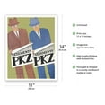 thumbnail image 2 of PKZ Paul Kehl Zurich - Men's Clothing Company - Vintage Advertising Poster by Otto Morach c.1928 - Fine Art Matte Paper Print (Unframed) 11x14in, 2 of 4