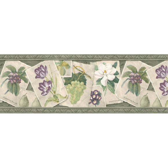 Floral Wallpaper Border B1339EN
