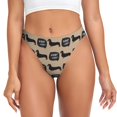 thumbnail image 1 of Balery Dachshund Dog Woof Tangas de Algodón para Mujer con Estampado – Ropa Interior Sexy, Transpirable, G-string-Large, 1 of 6
