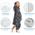thumbnail image 7 of Spider Web Halloween Pattern Hooded Bath Towel，60"x35" for Ages 3 To 12 Kids, Quick Dry Lightweight Soft Microfiber Hood Beach Towel Cover Up for Kids, 7 of 7