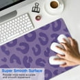 thumbnail image 4 of Long Mouse Pads for Desk,Purple Leopard Print Desk Mats on Top Of Desks, Desk Mouse Pad Extra Large with 3mm Non-Slip Base and Stitched Edge for Gaming,Office,Work,Home 31.5"x11.8", 4 of 6