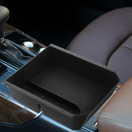 Soimiss Black Car Center Console Organizer Tray Large Capacity Dashboard Storage Insert