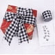 thumbnail image 5 of URATOT 2 rollos de cinta de arpillera a cuadros con cable, cinta de Navidad para envolver manualidades, decoración, lazos florales, 5 of 5
