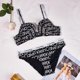 thumbnail image 1 of Victoria Secret Conjunto De Sujetador Push-up Para Mujer , Chapado En Diamantes De Imitación , Carta Sexy , Panty, 1 of 4