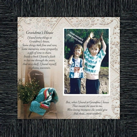 Personalized Grandparent Gifts Grandmas House, Grandparent's Day gift, Personalized Picture Frame for Grandparents, 10X10 6724 ()