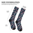 thumbnail image 4 of Sikiie Cherry Blossoms 1 Pairs Compression Socks for Men and Women 15-20 mmHg Running Support Socks, 4 of 7