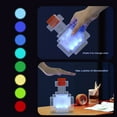 thumbnail image 4 of D.FAMILY Pixel World Glow Collection - Creative Pixel Art Night Lights for Gaming Room & Bedroom, 4 of 8