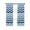White Blue, variant on Navy Blue Brown Ombre Moire Blackout Curtains, Light Blocking Print Window Curtains, Water Ripple Stripe Farmhouse Thermal Insulated Window Drapes for Living Room 2 Panels, 104"W x 63"L