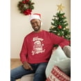 thumbnail image 2 of Happy Y'allidays Santa Holiday Men's Sweatshirt, 2 of 4