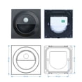 thumbnail image 5 of Sensor de movimiento PIR de 86 x 86 mm, luz LED para escaleras, redonda, cuadrada, 1,5 W, lámpara de esquina para pared, escalera, iluminación nocturna inteligente, 5 of 5