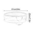 thumbnail image 4 of Taotanxi Clear Wreath Storage Bag 24 Inch Christmas Wreath Storage Container, Heavy Duty Wreath Protector with Handle for Holiday Seasonal Wreath Garland, 4 of 7