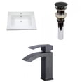 thumbnail image 1 of American Imaginations 25-in. W 1 Hole Ceramic Top Set In White Color - Overflow Drain Incl. AI-29922, 1 of 9